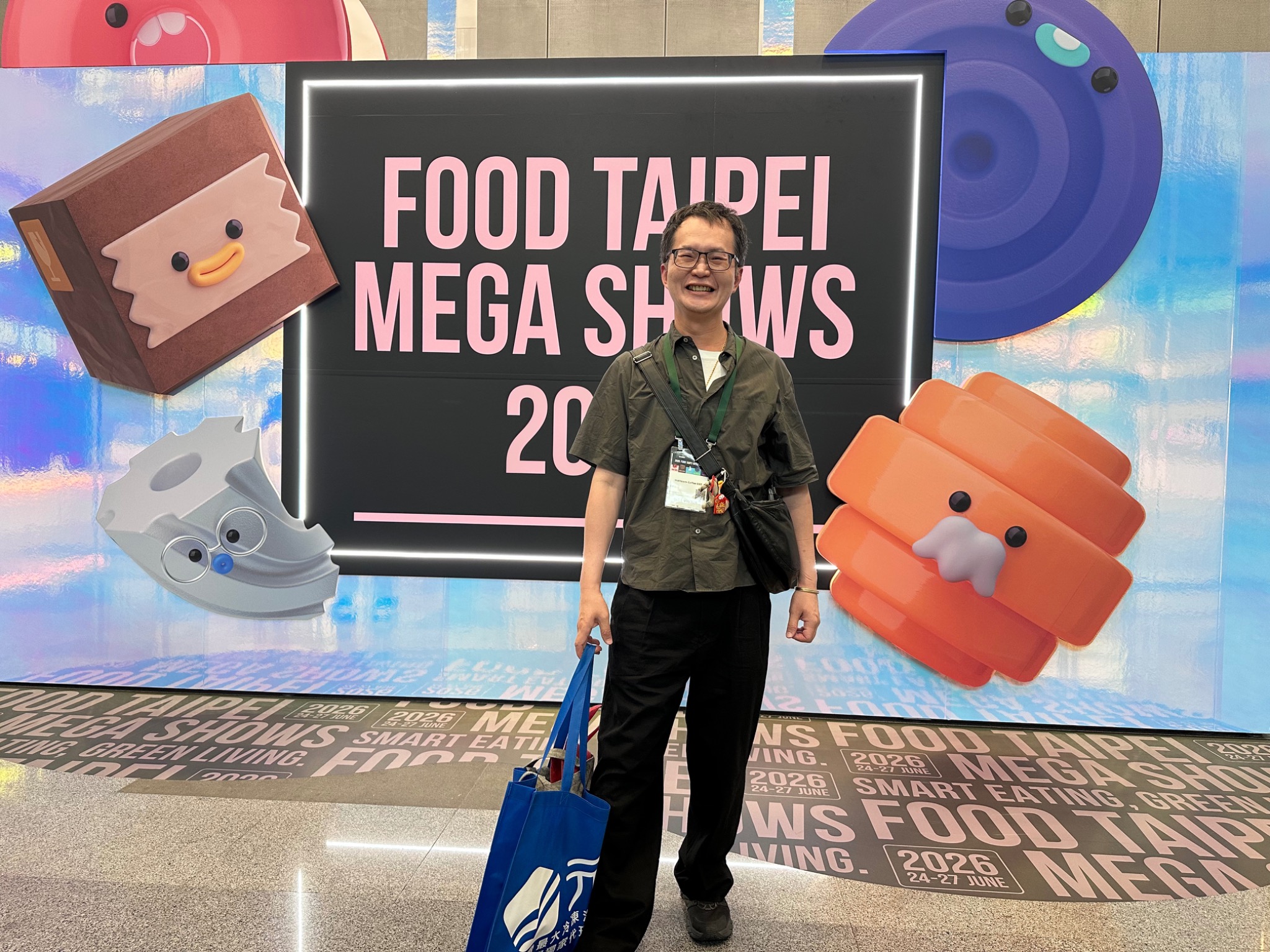 MingChi Huang attending Taipei Food Show in Taiwan