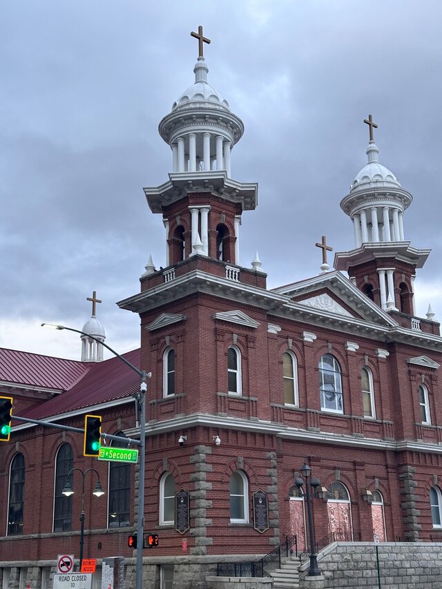 Historic St. Thomas Aquinas Cathedral in downtown Reno, Nevada